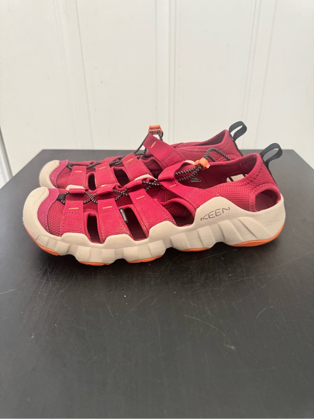 Keen Men’s Hyperport H2 Sandal Tibetan Red/Gold Flame Waterproof Hiking US 12